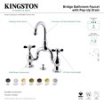 thumbnail image 2 of Kingston Brass KS7995BEX Essex Bridge Bathroom Faucet with Brass Pop-up, Oil Rubbed Bronze, 2 of 4