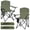 Green, variant on FREESKY Camping Chair 2 Pack Outdoor Folding Chairs with Cooler Bag & Side Pocket Portable Lightweight Chair, Blue
