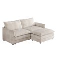 thumbnail image 5 of 3-seat corduroy sofa with cushioned backrest - Relax after a long day, 5 of 5