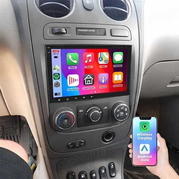 4 64GB 8in Android Car Stereo For Chevrolet HHR 2006-2011 Radio - Built-in CarPlay & Android Auto with Backup Camera, GPS Navigation & Steering Wheel Control