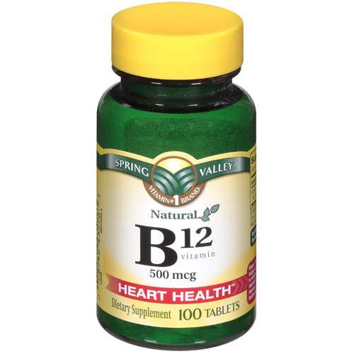 Spring Valley Vitamin B12 Dietary Supplement 100 ct