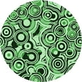 thumbnail image 1 of Ahgly Company Machine Washable Indoor Round Transitional Deep Emerald Green Area Rugs, 3' Round, 1 of 7