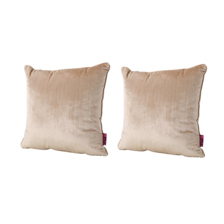 - Velvin New Velvet Pillows, Set of 2, Bisque