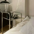 thumbnail image 1 of Étagère de Rangement Support d'Étagère Latérale Étagère de Rangement en Acier Inoxydable Support de Table d'Étagère pour Salle de Bain Chambre, 1 of 5