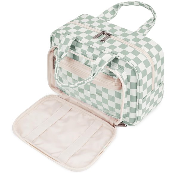 Neceser de viaje Narwey, tamaño completo, para mujer, color verde menta