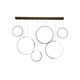thumbnail image 2 of Lámpara Candil Colgante LED Bubbles Luxica Lighting Dorado, 2 of 5
