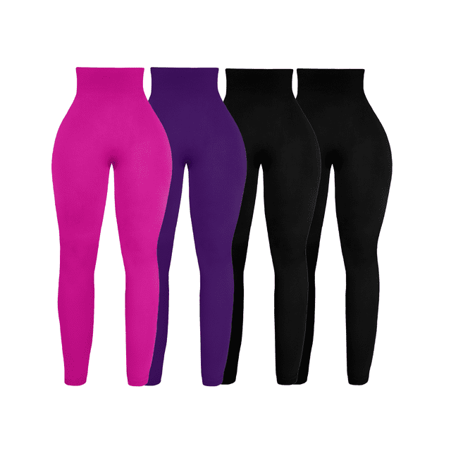 Pack 4 Colores Leggins Faja Termicos Afelpados Unitallas Yog