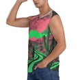 thumbnail image 3 of Balery Neon Desert Moon Camisetas sin mangas para hombre, absorbe la humedad y protege contra el mal olor.-X-Large, 3 of 7