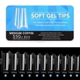 thumbnail image 1 of Soft Gel Full Cover Nail Tips,clear Gel Nail Tips For Press On Nail Extension, 1 of 5