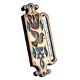 thumbnail image 2 of Wooden Messianic Seal Mezuzah case with Messianic Seal - 5 Inch with Scroll and Jerusalem Stones, 2 of 5
