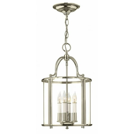 

Farmhouse Four Light Chandelier-Polished Nickel Finish Bailey Street Home 81-Bel-3002326
