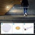 thumbnail image 4 of Luz de noche LED con detector de movimiento | Lámpara de noche recargable por USB con imán para dormitorio, escalera, garaje, armario | Blanco cálido | 2 piezas, 4 of 6