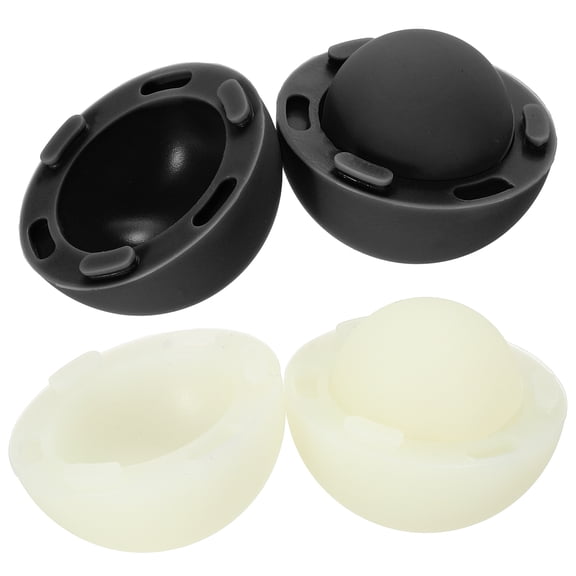 2 Set Laptop Cooling Pad, Portable Laptop Cooler Ball Silicone Round Stand Ergonomic Small Universal Heat Dissipation Feet Riser Anti-Slip for Computer Notebook Desk, Green, Black