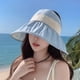 thumbnail image 5 of Sombrero de pescador ajustable de 54 a 60 cm de circunferencia, para mujer, con ala ancha, para playa, vacío, 5 of 5