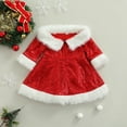 thumbnail image 1 of Kmbangi Kids Sequin Christmas Dress, Off Shoulder Rhinestone Dress, 1 of 9