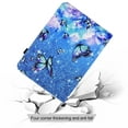 thumbnail image 6 of ELEHOLD for iPad Pro 11" 2022/2021/2020/2018 iPad Air 5/4 10.9",Flip Leather Case Cover with Card Holders Adjustable Kickstand Anti-Slip Elastic Band Shockproof Full Protective Case,Butterfly, 6 of 9