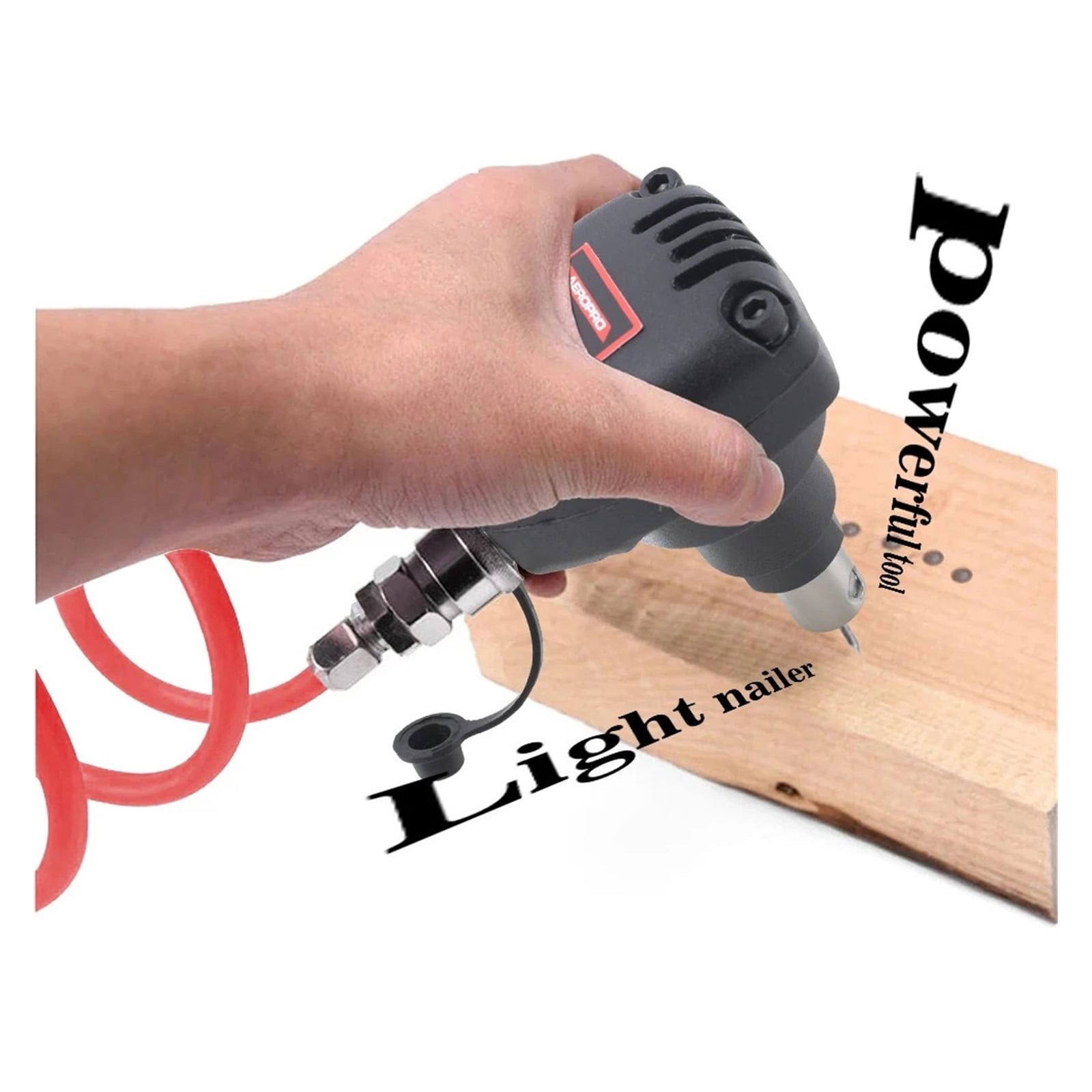 Air Palm Nailer, Pneumatic Mini Palm Nailer, Palm Hammer Ergonomic Lightweight Impact Nails For Wood Working Nail Gun ,Easy to Use