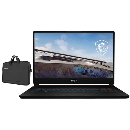 MSI Stealth 15M Gaming & Entertainment Laptop (Intel i7-1260P 12-Core  15.6  144Hz Full HD (1920x1080)  NVIDIA RTX 3060  16GB RAM  1TB PCIe SSD  Backlit KB  Wifi  Win 11 Pro) with Topload Bag