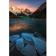 thumbnail image 2 of Zhang, Yan 13x18 Black Ornate Wood Framed with Double Matting Museum Art Print Titled - A Frozen Morning - Laguna Torre, 2 of 4