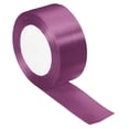 thumbnail image 1 of Unique Bargains 1.5" Wide 24 Yards Satin Ribbon Single Side Craft Roll Decoration Lilac Purple, 1 of 6