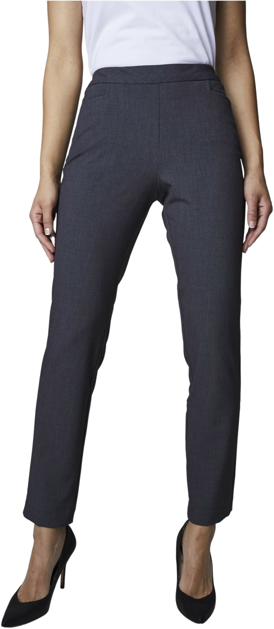 Dressbarn Women's Roz & Ali Secret Agent L Pocket Pants Petite Capri