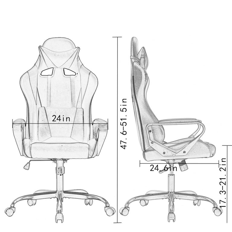 Panpub Gaming Chair, Ergonomic Patented Design Racing Chair,Office Desk  Chair with High Back, Computer Game Chair with Adjustable Height,Angle and  Armrest Heigh… in 2023