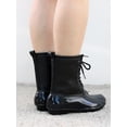 thumbnail image 4 of Instant Lace Up Women's Duck Boots in Black, 4 of 6