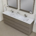 thumbnail image 6 of Alya Bath Paterno 84" Modern Wood Freestanding Bathroom Vanity in Gray, 6 of 7