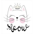 thumbnail image 3 of Ambesonne Cat Duvet Cover Sets, Charming Meow Cartoon, 2-Twin, Pale Pink Dimgray, 3 of 4