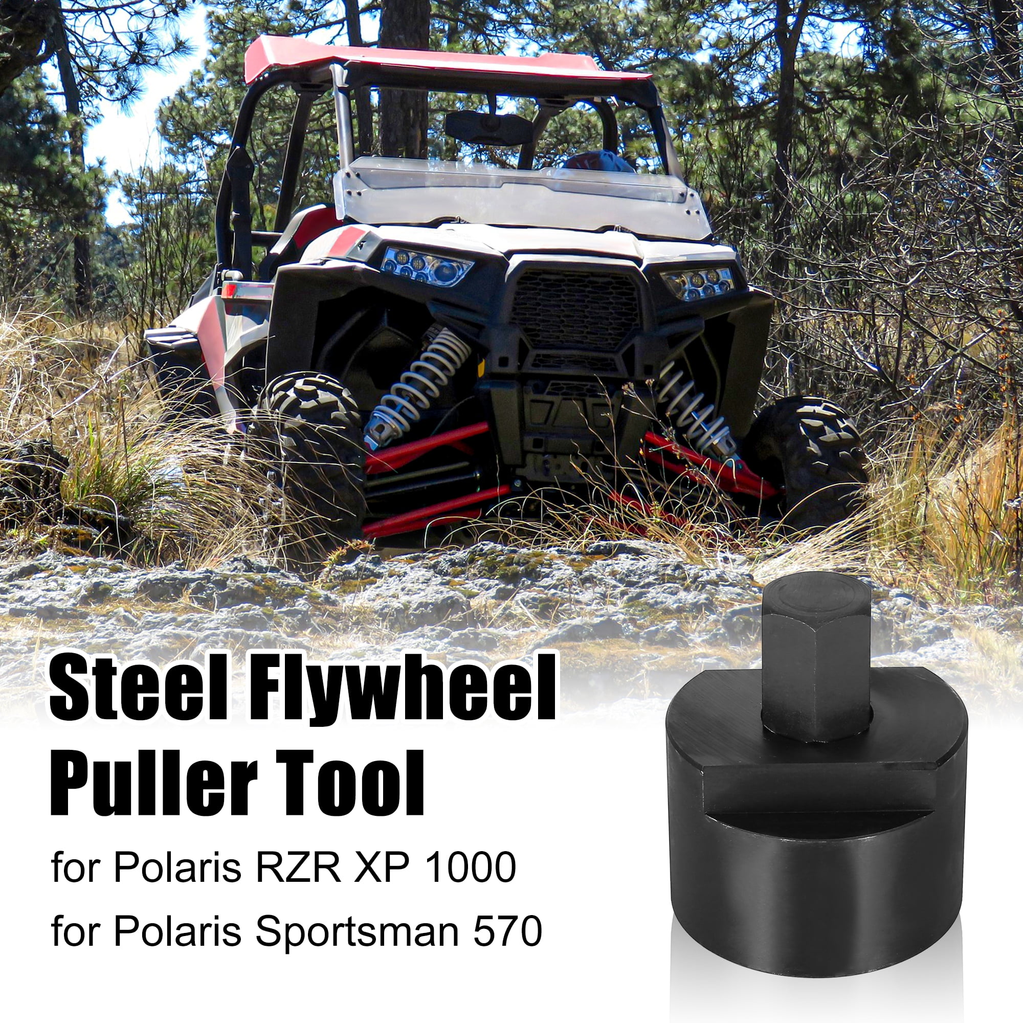 Polaris RZR 570 900 1000 201118 Heavy Duty Flywheel Puller ATV, Side