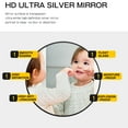 thumbnail image 7 of 36" Black Round Wall Mirror Modern Accent Mirror Wall Decor Circle Mirror Aluminum Alloy Frame Bathroom Wall Mounted Mirror, 7 of 7