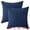 Dark Blue, variant on Unique Bargains Corduroy Throw Pillow Covers Set of 2 White 20" x 12"