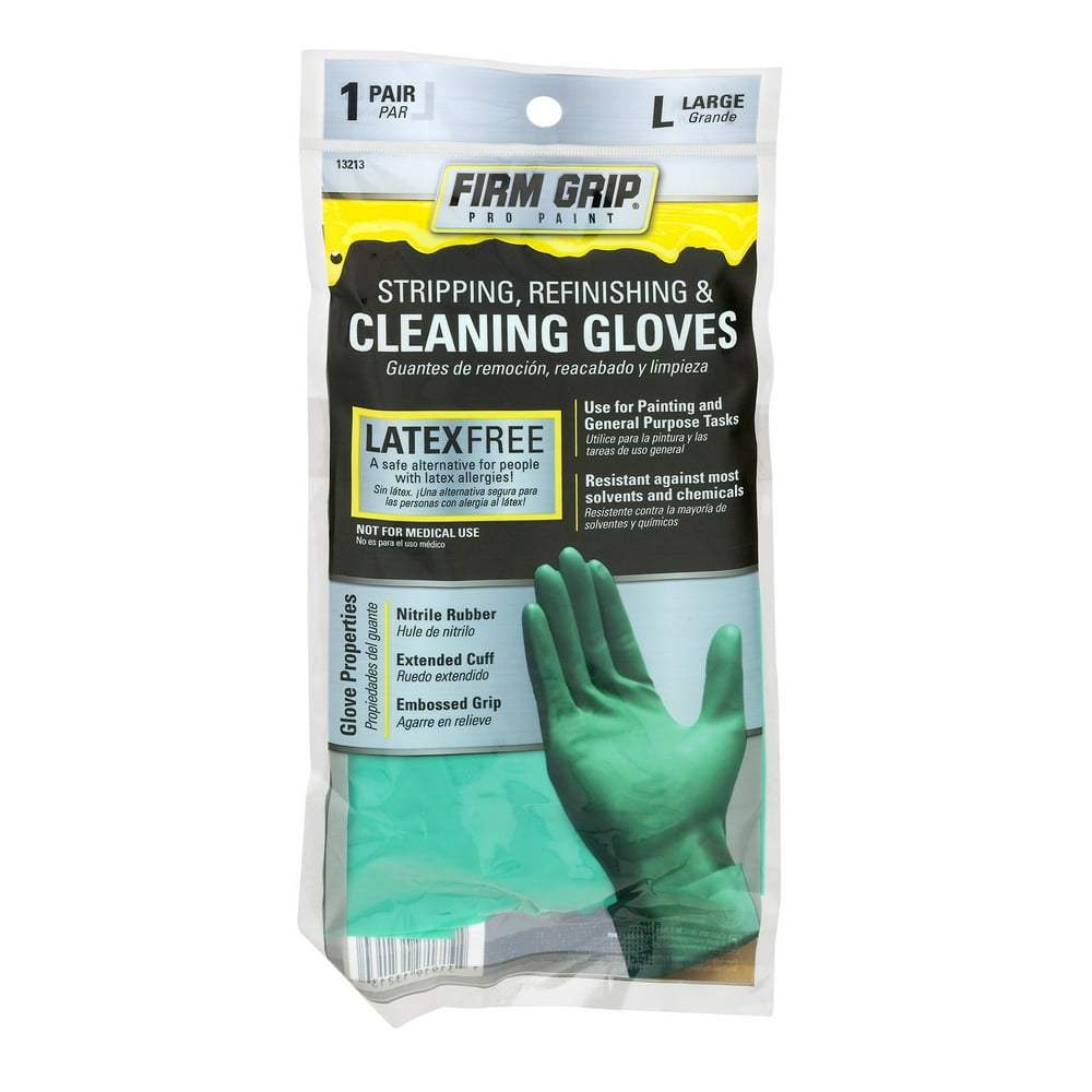 Firm Grip Stripping Refinishing & Cleaning Gloves, Large