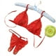 thumbnail image 5 of Lencería sexy de cuello de tres puntos de encaje sexy de una pieza ropa interior abierta sujetador con tirantes sin espalda de 2 piezas, 5 of 5