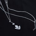 thumbnail image 3 of 2 Styles Fashion Heart Rhinestone Crystal Waist Chain Dangle Bar Belly Button Navel Ring Body Piercing Jewelry Gift #243621 FGS, 3 of 6