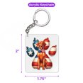 thumbnail image 5 of Patriotic Vizsla 4th of July Independence Paws Acrylic Keychain Vizslas Dog Lover Gifts Idea Collar Charm Tag Keyring - 02010, 5 of 5