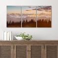 thumbnail image 4 of wall26 Canvas Print Wall Art Set Blue &amp; Pink Starry Galaxy Sky Over Forest Astronomy &amp; Space Sky Photography Realism Rustic Scenic Colorful for Living Room, Bedroom, Office - 246 Panels, 4 of 7