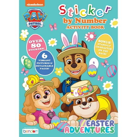 PAW Patrol Easter Sticker Activity Book, 12-pages
