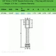 thumbnail image 6 of Grey Pneumatic 3/4" Drive x 13/16" Square Extra-Long Socket, 6 of 6
