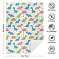 thumbnail image 5 of Cute Dinosaur Cartoon Pattern Soft Sherpa Fleece Throw Blanket, Warm Cozy Plush Blanket for Sofa Bed Couch, All Season, 60"x80", 5 of 5