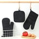 thumbnail image 3 of Manoplas y agarraderas para horno Juego de 4 piezas Horno resistente al calor Labymos Guantes, 3 of 7