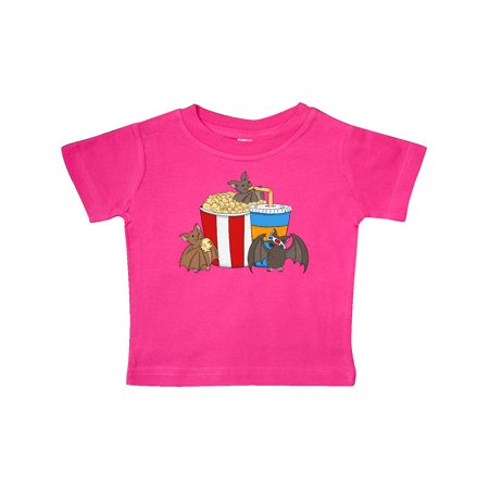 

Inktastic Movie Loving Bats with Popcorn and Soda Gift Baby Boy or Baby Girl T-Shirt