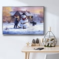 thumbnail image 6 of Gonna Be in Trouble - Framed Gallery Wrapped Holiday Canvas - 27 x 41 - Silver Frame, 6 of 9