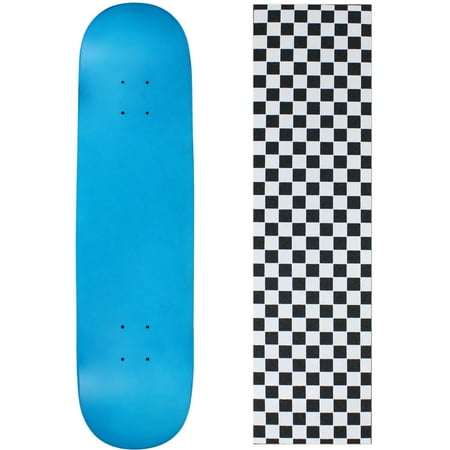 Skateboard Deck Blank Neon Blue 7.75
