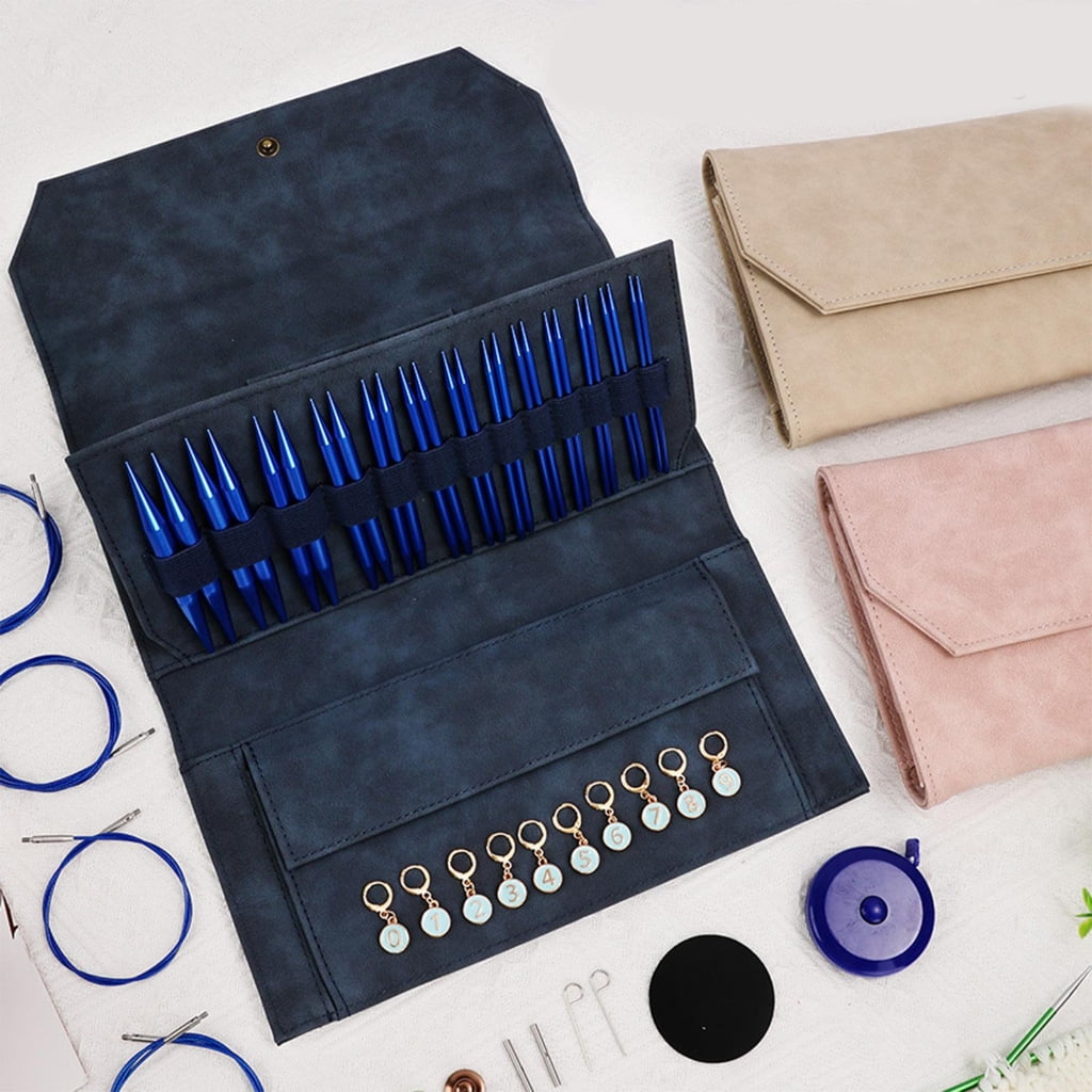 Empty Circular Knitting Needle Case Empty Crochet Hook Knitting Tool Storage Bag