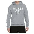 thumbnail image 2 of Wild Bobby, Live What You Love Nurse Life, Inspirational/Christian, Unisex Graphic Hoodie Sweatshirt, Heather Grey, X-Large, 2 of 3