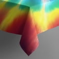thumbnail image 3 of Colorful Tie Dye Star Mandala Pattern Rectangle Tablecloth 60"x84",Waterproof Polyester Rectangle Table Cloth, Wipeable Spillproof Polyester Tablecloth for Dining, Camping, Indoor and Outdoor, 3 of 5