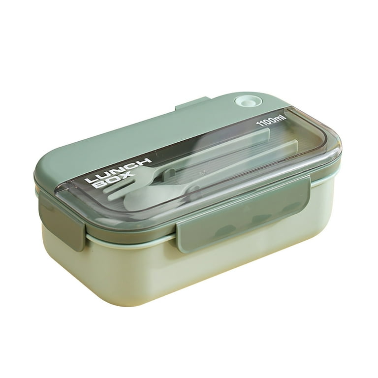 NEGJ Bento Lunch Box Reusable 2 Compartment Food Container For