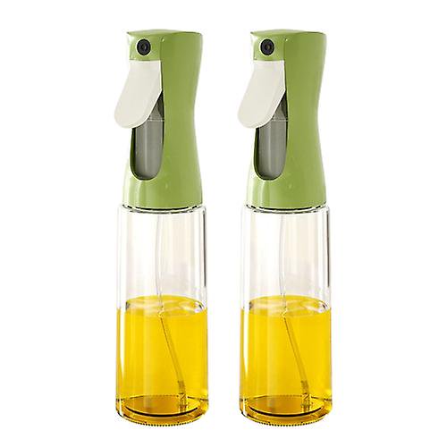 2 piezas Botella de aceite Botella de spray de vidrio Botella de spray de aceite de cocina para el hogar Botella de aceite de grado alimenticio Atomización de spray sin botella de spray de aceite Pe