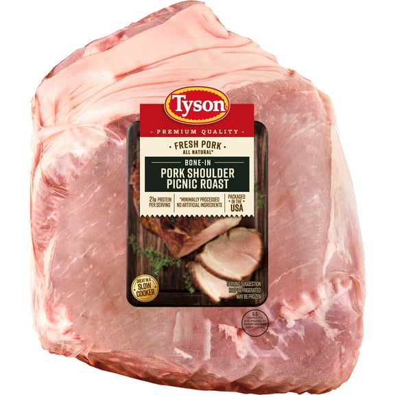 Tyson All Natural* Pork Picnic Roast Bone-In, 6.0 - 9.0 lb